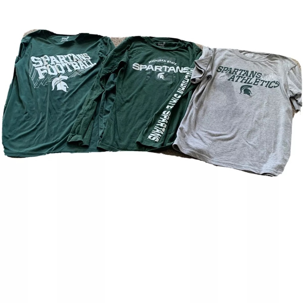 Lot Of 3 Michigan Spartans Tops, Youth 10/12